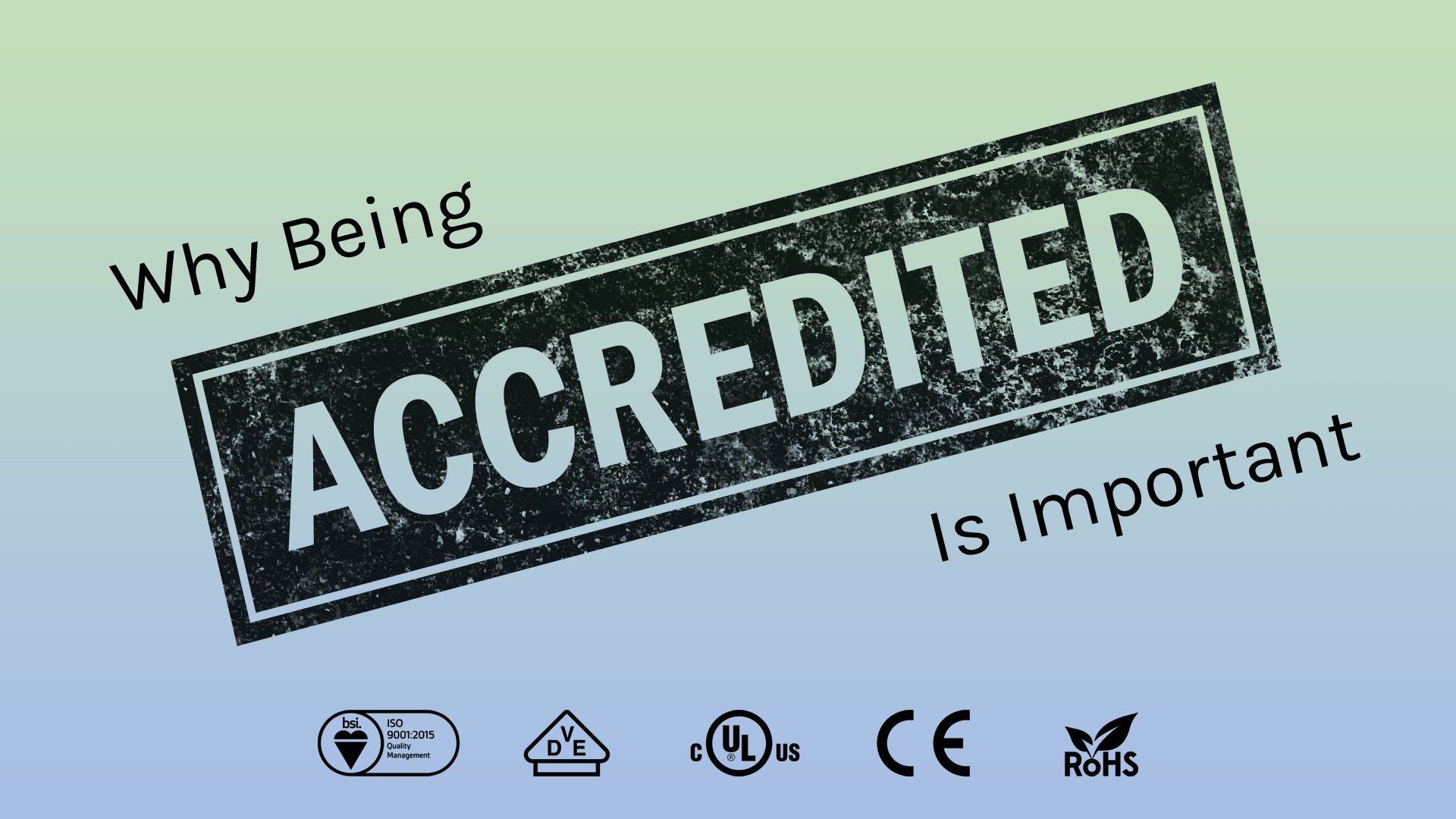 Why being Accredited is Important